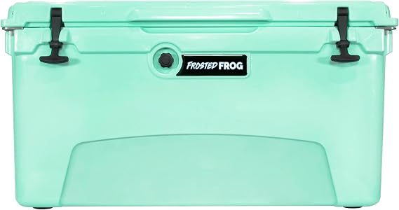 Frosted Frog 75 Quart Ice Chest Heavy Duty High Performance Roto-Molded Commercial Grade Insulated Cooler