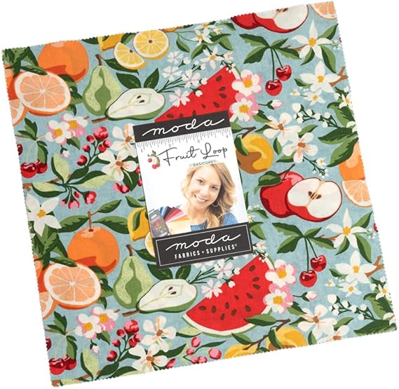 BasicGrey Fruit Loop Layer Cake 40 10-inch Squares Moda Fabrics 30730LC