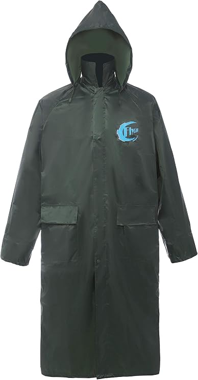 SunPower Flycam Waterproof Rain Poncho Breathable Lightweight Rain Cover for Men & Women Portable Raincoat Rain with Hoods