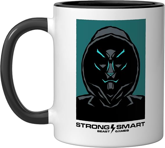 Beast Games 2 Guard Ceramic Mug, Black/White, 11oz