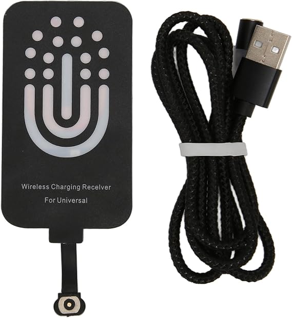 Type C Wireless Charging Receiver, Thin Magnetic Dual Purpose Charger Receiver, Charging Patch for All Type C Interface Cell Phones