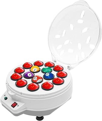 Electric Pool Ball Cleaner, Automatic Snooker Washing Machine, Billiard Ball Polishing and Cleaning Machine, British and American Dual Use 16 Balls