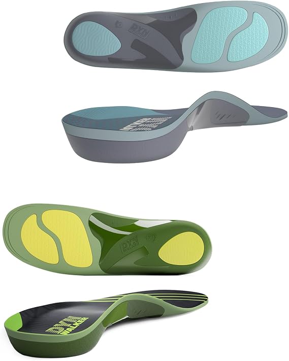 DynWalker Orthotic Inserts,Prevent Plantar Fasciitis,High Arches,Flat Feet,Metatarsalgia, 3-Point Ergonomic Arch Support, Helps Correct Gait Posture D4 D5 XL