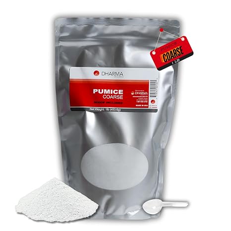 Dental Pumice Powder, 1 lb Bag - Multi-Purpose Abrasive for Cleaning, Polishing, Beauty Products, Dental Lab Work, and Rock Tumbling (Coarse)