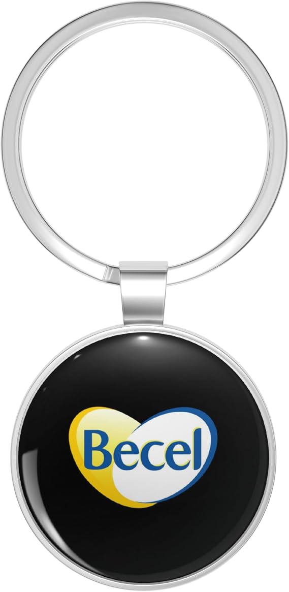 Awesome Creative becel Merchandise Design Stainless Steel Keychain with Ring