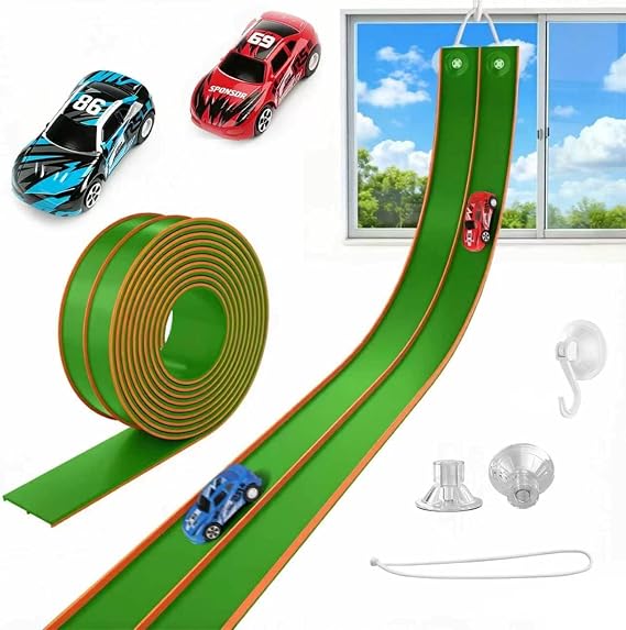 Kids' Play ATVs Track, TAEMVV Flexible Race Track, Lime