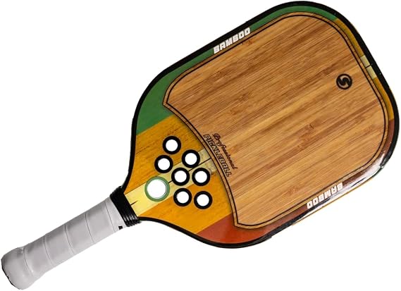 SXY PKL Bamboo Pickleball Paddle MEGAGrip Carbon Fiber Face, Carbon Frame, PlayNeck Technology, Honeycomb Core for Ultimate Spin, Power & Control USA Pickleball Approved