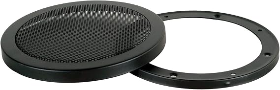 5-1/4-Inch Diameter 2-Pc Mesh Speaker Grill - Black