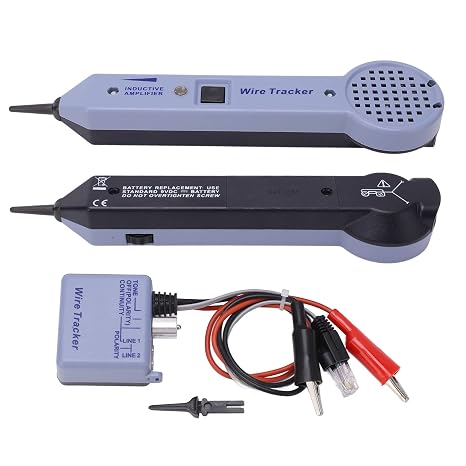 Tone Generator and Probe Kit,200EP Network Cable Tracing Tester | High Accuracy Wire Tracer Circuit Tester,Induction Amplifier,Circuit Breaker Finder for Ethernet Internet with Adjust Volume