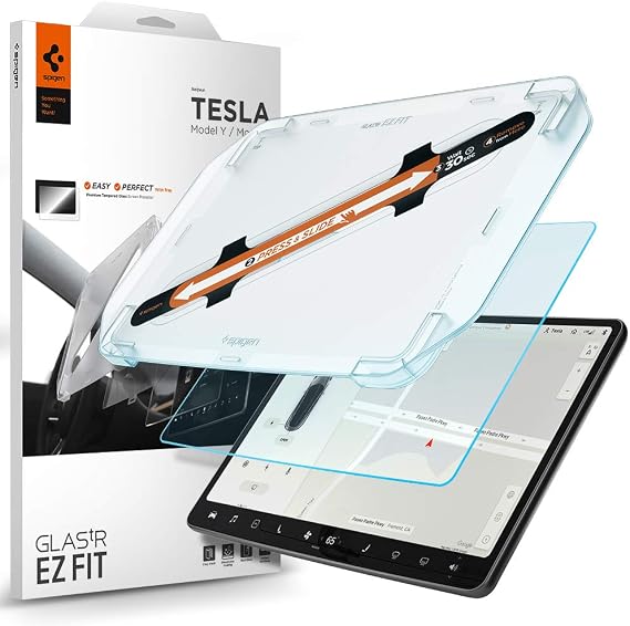 Spigen Screen Protector Clear for Model 3 (2017-2023), Model Y (2021-2025)