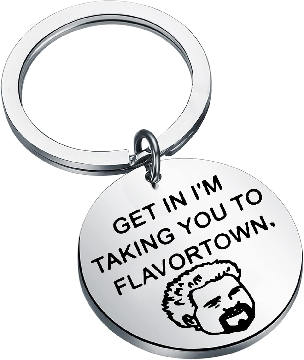 KEYCHIN Chef Fieri Keychain Ramsey Fieri Fans Gift Get in I'm taking you to Flavortown Keychain For Friend Family