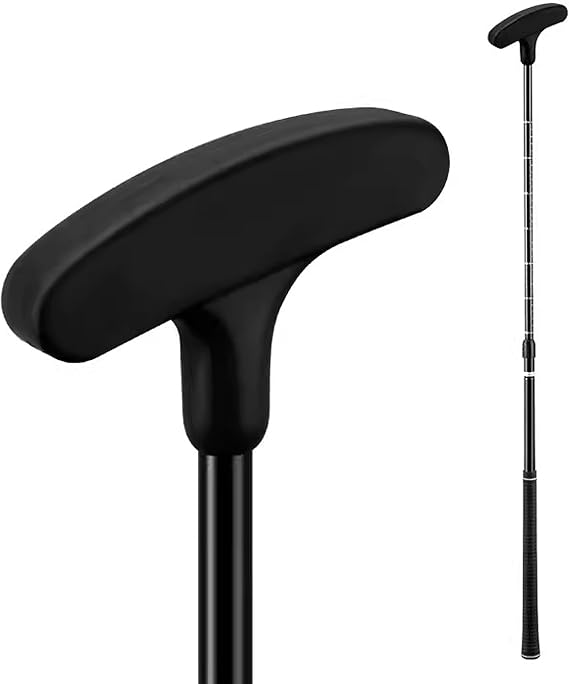 PGM Adjustable Two Way Golf Putter for Men Women and Juniors - Ambidextrous Golf Club with Adjustable Height and TPR Anti-Slip Grip, Putters for Black Red Blue Available in 1 2 or 3 Pack