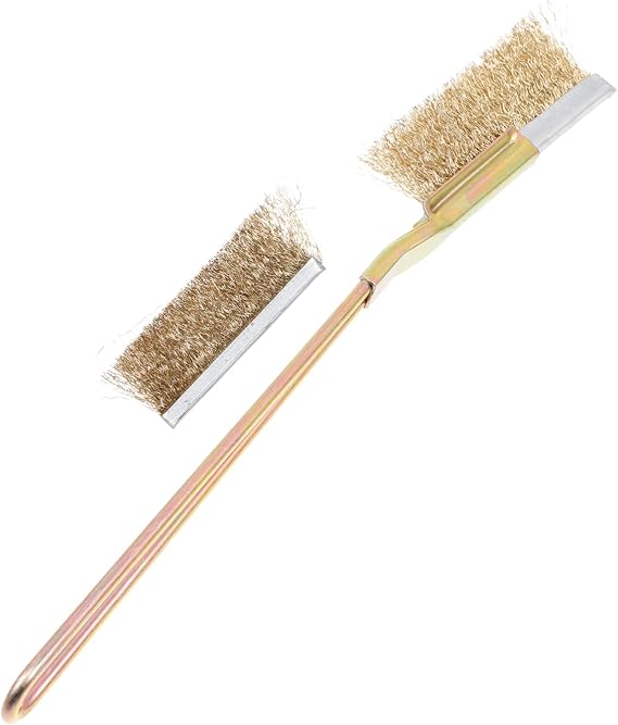 1Set Bird Cage Cleaning Brush Long Handle Practical Cleaner for Bird Cage High-Grade Wire Brush for Cleaning of Bird Cages Feeders