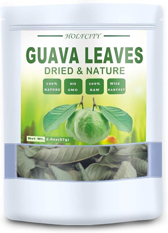 Dried Whole Guava Leaves, Natural Guava Tea (2.0 oz)