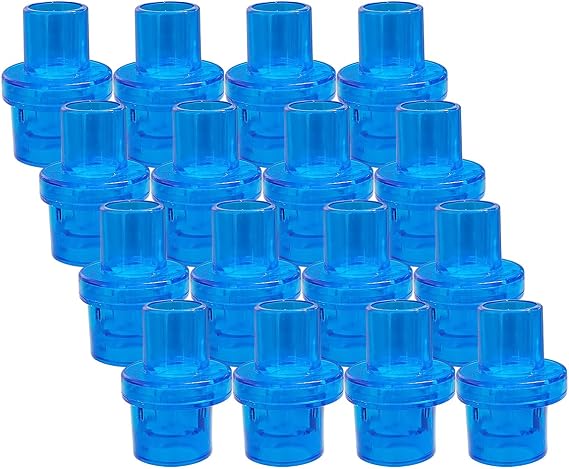 Pack of 100pcs CPR Rescue Mask Training Valves CPR One Way Valve for Training Mask - Individually Wrapped