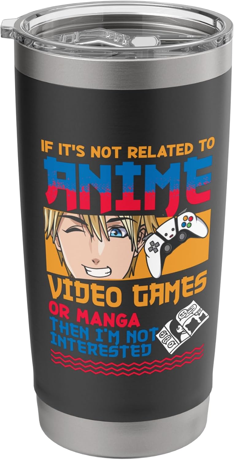 Anime Video Games Manga Japanese Japan Anime Gamer Otaku Stainless Steel Insulated Tumbler
