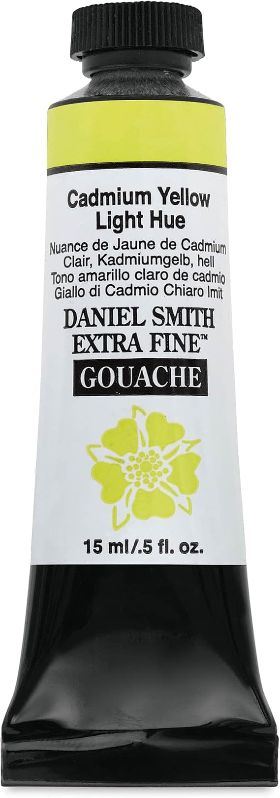 DANIEL SMITH Extra Fine Gouache 15ml Tubes Cadmium Yellow Light Hue 15 ml, 0.50 fl oz