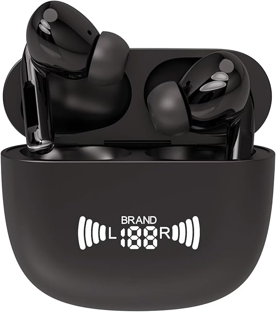 Language Translator Earbuds AI Real Time in Ear, Light Black