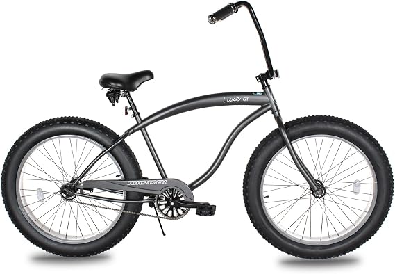 MICARGI Luxe 26 inch Beach Cruiser Bike for Men, Steel Frame