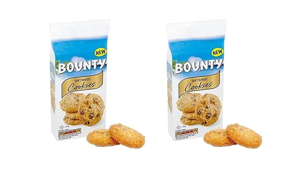BOUNTY Soft Baked Chocolate Cookies - 180g x 2