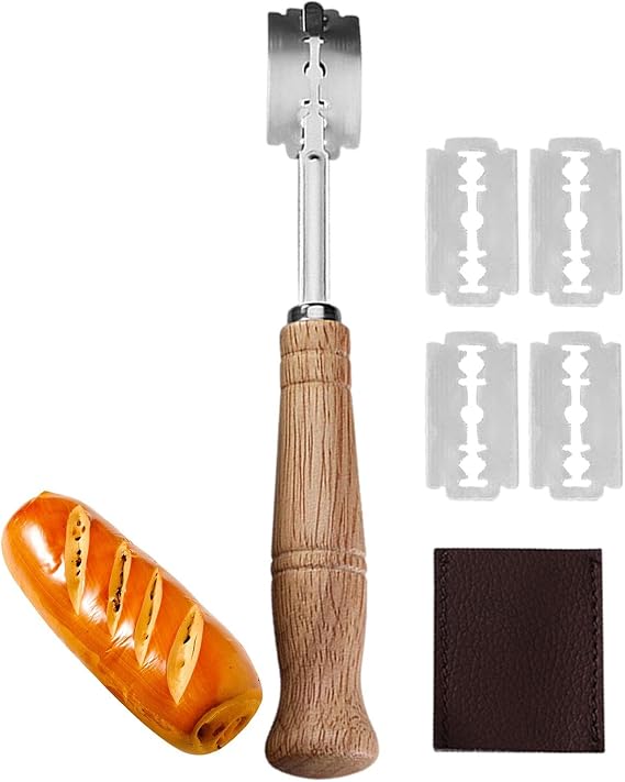 Hand Pan Glitter - Dough Score Tool, Bread Score Tool | Handbread Lurex Dough Scoring Tool, Bread Knife for Sourdough Scorer, Bread Scorer Tool with Replaceable Cutter, Kitchen Accessories, Baking