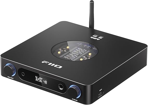 FiiO K13 R2R Desktop DAC & Headphone Amp, High-Fidelity 24Bit R2R DAC, Powerful 2400mW Output, LDAC Bluetooth Streaming, Dual Power Supply, 10-Band PEQ, Balanced XLR & RCA Audio Output (Black)
