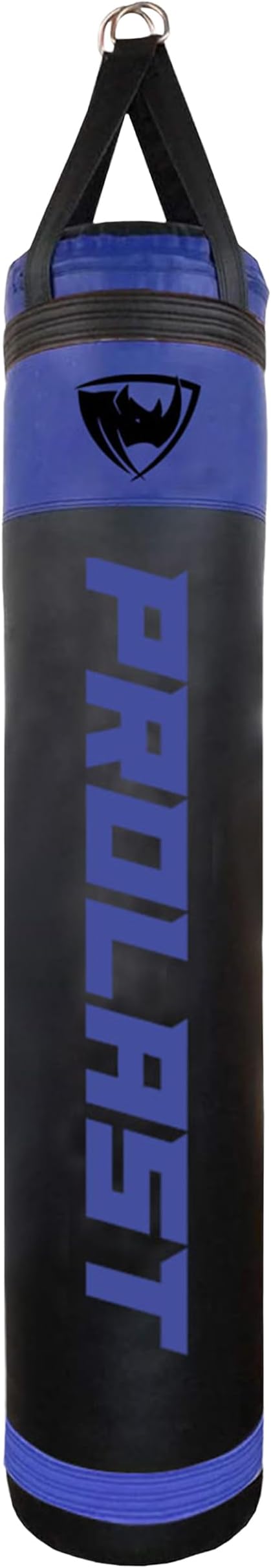 Heavy Punching Kicking Bag for Adults, Boxing, MMA, Martial Arts, Muay Thai, Strength Training Equipment, Filled, 6ft, 150 lbs, Two Tone, Rhino Logo