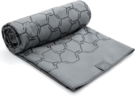 Eunzel Double Sided Silicone Yoga Mat Towel, 72" x 26.5"