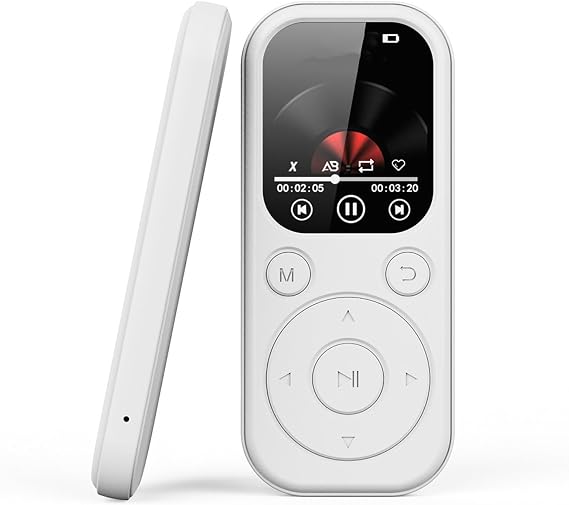 MP3 Player with Bluetooth 5.4,2.01 Inch Screen Portable Music Player,Music Player with Built-in HD Speaker,HiFi Sound,Voice Recorder,Supports (Without Small Memory Card)