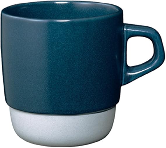 KINTO 27660 SCS Stacked Mug, 11.8 fl oz (320 ml), Navy, Coffee, Microwave and Dishwasher Safe, Coffee Cup