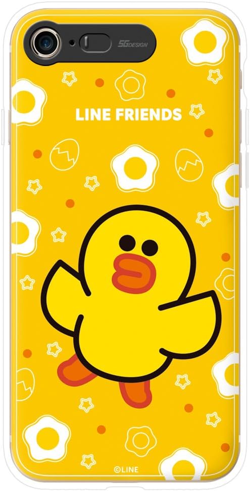 LINE FRIENDS iPhone SE 3rd Generation/ 2022 Case Cover Light Up Case, Sally Egg Line Friends Light Up Case, Glowing iPhone Cover, 5.8 Inches Officially Licensed Product, KCL-LSA002 iPhone SE