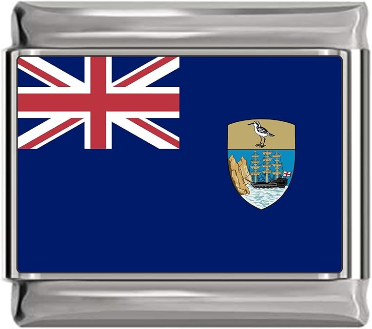 Saint Helena Flag Italian Charm