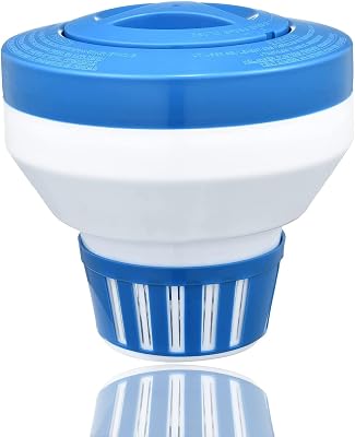 Pool Chlorine Floater, 7.5 Large Floating Chlorine Dispenser, Optimal Pool with Adjustable Release for Indoor & Outdoor Swimming Pool Hot Tub