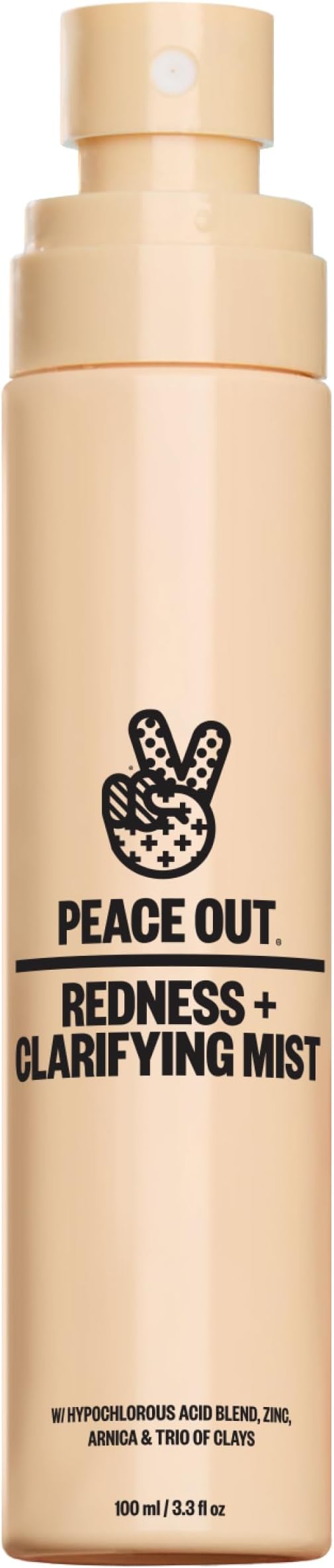 PEACE OUT Redness + Clarifying Mist Hypochlorous Acid Spray (3.3 fl oz)