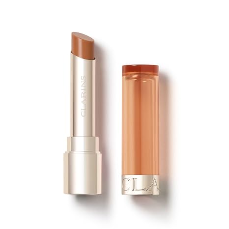 Clarins Lip Oil Balm | Nourishes, Hydrates, and Visibly Plumps | Natural Look | Sheer Finish and Shine | 99% Skincare Formula and 96% Natural Ingredients | Contains Hydrating Peptide | 0.1 Ounce