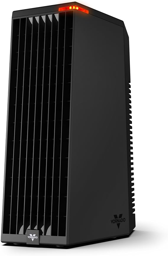 Vornado Rise 12H (2026) Personal Tower Heater, 2 Heat Settings, Black