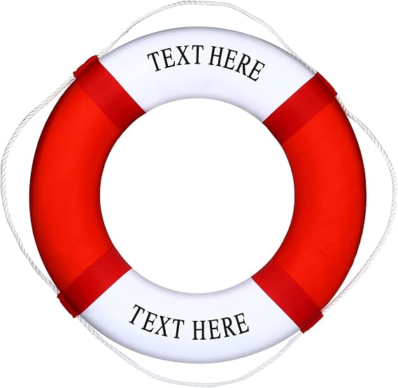 Personalized Life Preserver Ring,Custom Name House Decor (Personalized)