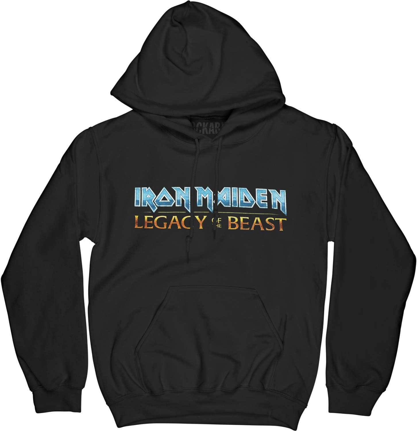 Iron Maiden Mens Exploding Eddie Hooded Sweatshirt Black