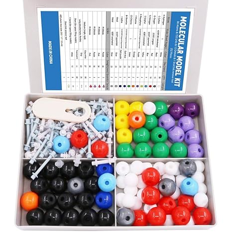 Molecular Structure Model Set for Organic Chemistry, Inorganic Chemistry, Teaching and Student Experiments (Set of 240)