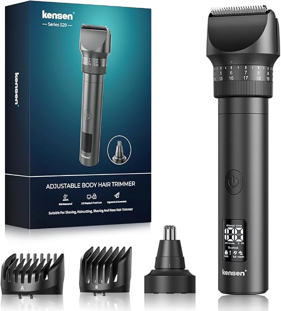 kensen Beard Trimmer for Men, 42 Adjustable Length Setting Mustache Trimmer