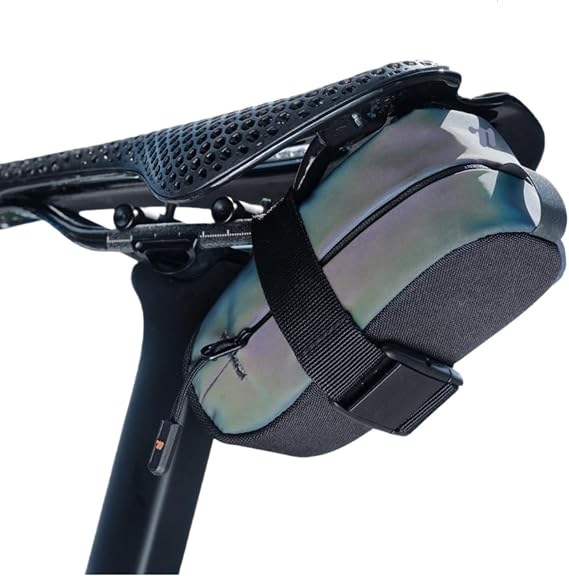 Waterproof bike saddle bag,bicycle saddle bag under seat 0.4L Bike tail bag Bike Rear bag Bike riding Accessories Storage bag for Mountain & Road Bike