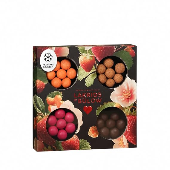 LAKRIDS BY BULOW - SMALL LOVE SELECTION BOX - Chocolate Covered Gourmet Licorice made in Copenhagen