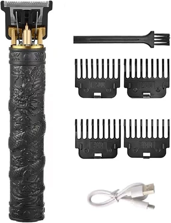 Razors Electric Hair Cutting Machine Vintage T9 Hair Clipper Rechargeable Man Shaver Trimmer Men's Barber Professional(Black Dragon B)