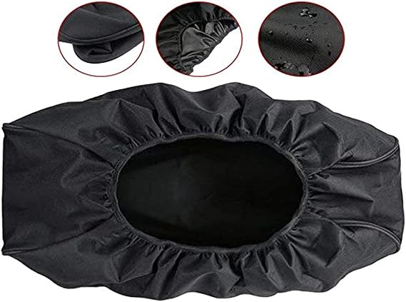 Heavy Duty Winch Cover, UV-Resistant Waterproof Winch Protective Cover with Elastic Band Fits Most Electric Winches from 8,500 to 17,500 Lbs,Unviseral Winch Dust Cover
