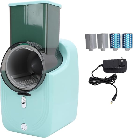 Electric Cheese Grater, Electric Slicer Grater Salad Maker Machine with Blades, Vegetable Fruit Shredder Food Cutter for Home Kitchen Whole Potato Carrot (Green)