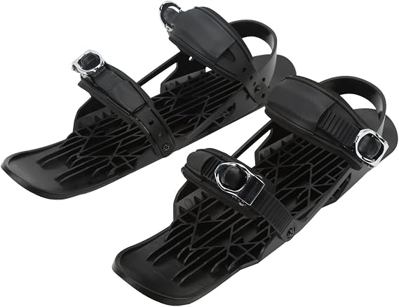 Focket Mini Short Snowskates - Snowblades Skiboard Skis for Winter Shoes, Outdoor Skiing