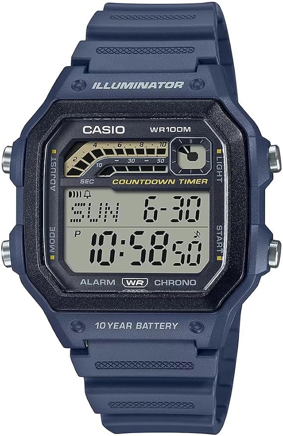 Casio Erkek Saat - WS-1600H-2AVDF Siyah Kadran
