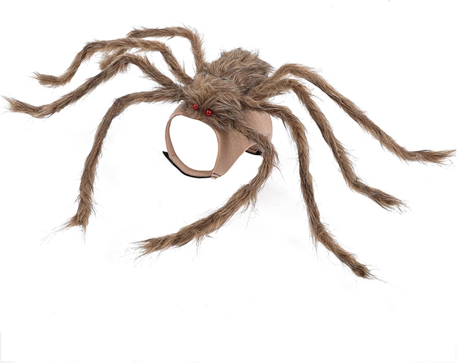 SEIS Halloween Dog Spider Costume Funny Pet Dress Up Clothes Creativity Brown Araneid Cosplay Apparel L Chest Circumference 23.6-37.8