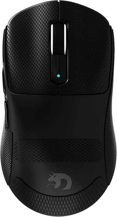 MAMBASNAKE M3 39g Ultra-Lightweight Wireless Gaming Mouse, Black&Tape | Tri-mode BT/2.4GHz Wireless/Wired,PAW3395PRO 40K DPI Optical Sensor,200Hrs Battery,Office Mice for PC/Win/Mac