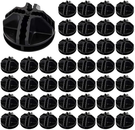 40Pcs Wire Cube Plastic Connectors Black Interlocking Plastic Connector Modular Organizer Clasp Buckle Clip for Shelving and Cabinet Modular Organizer Closet Clasp Buckle